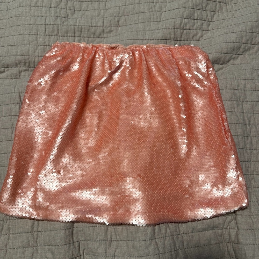 NWOT Habitual Rose Gold Sequin Skirt